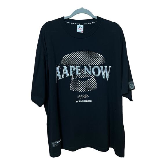 AAPE Crystal AAPE Head Tee Size 3X 100% Cotton Brand Patch - Picture 5 of 11